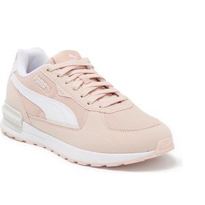 PUMA Women’s Lace-up Graviton Sneaker In Rose Quartz & White NIB - Duplicate